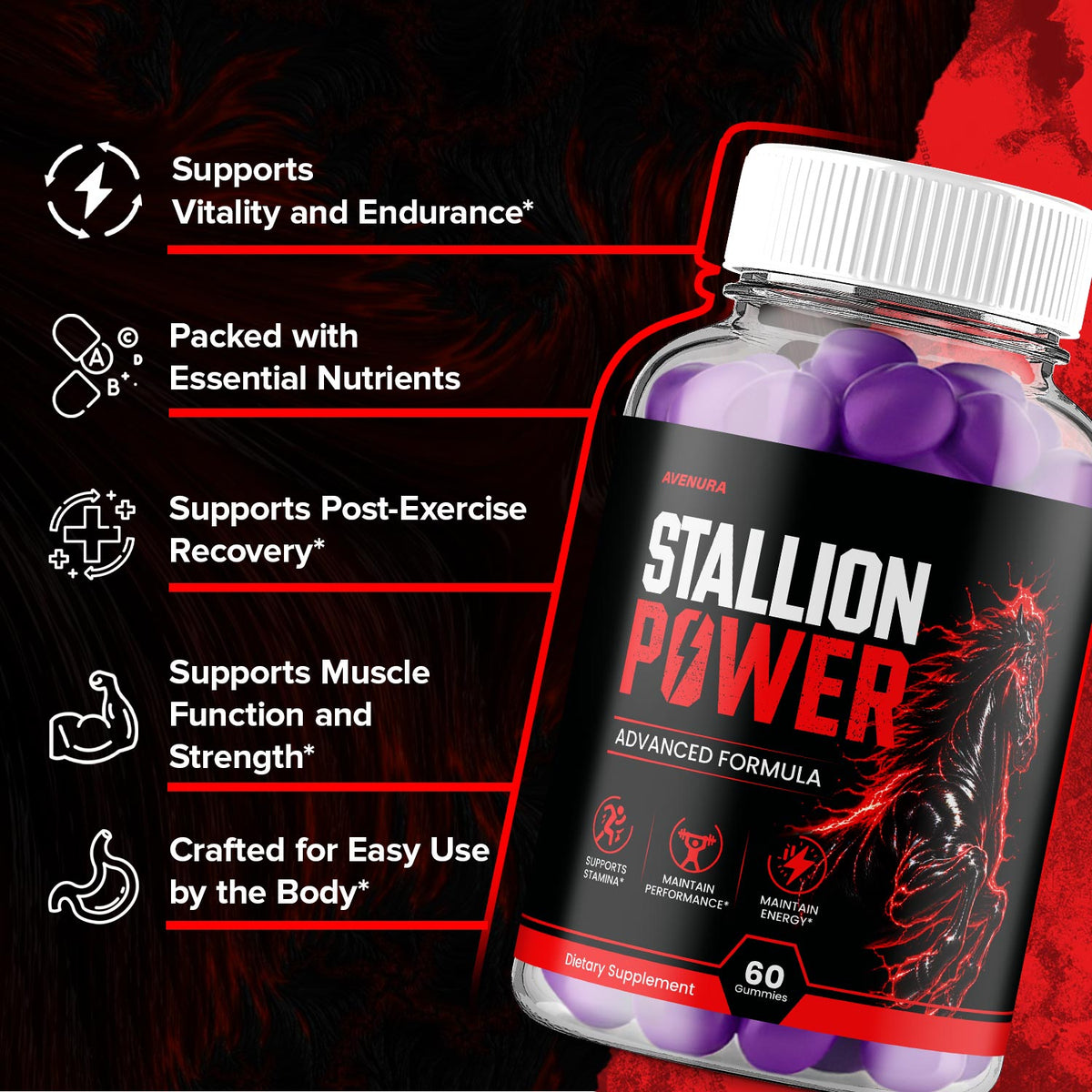 Stallion Power Gummies
